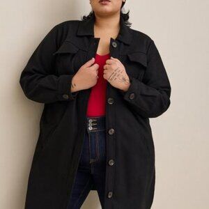 WOOL SHACKET 3x runs big, more like a 4x